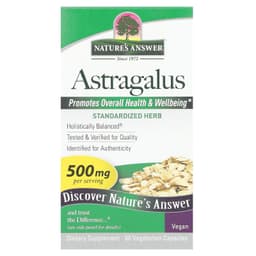 Nature's Answer - Astragalus Root - 500mg - 60 Vcaps