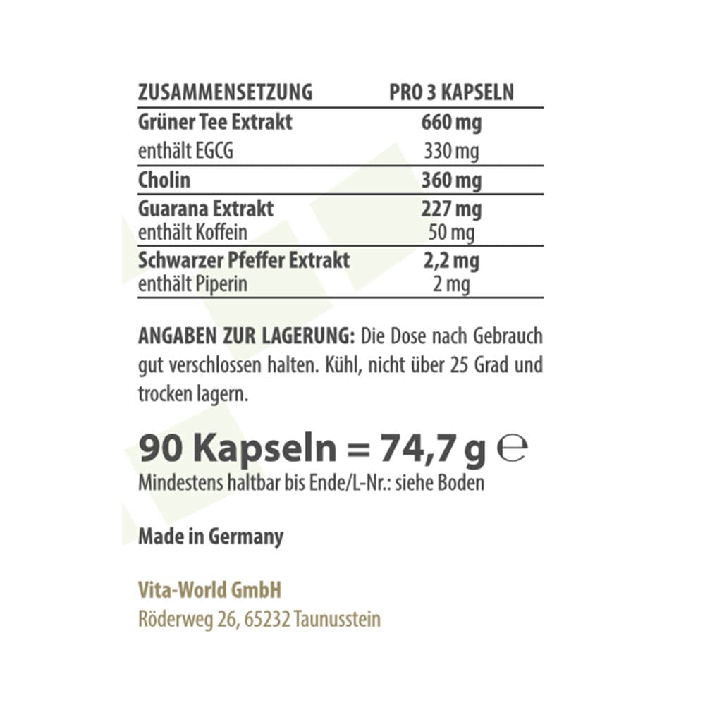 Vitaworld - Metabolism Vital - 90 Caps