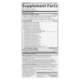 Garden Of Life - Probiotics 30 Billion - 30 Capsules