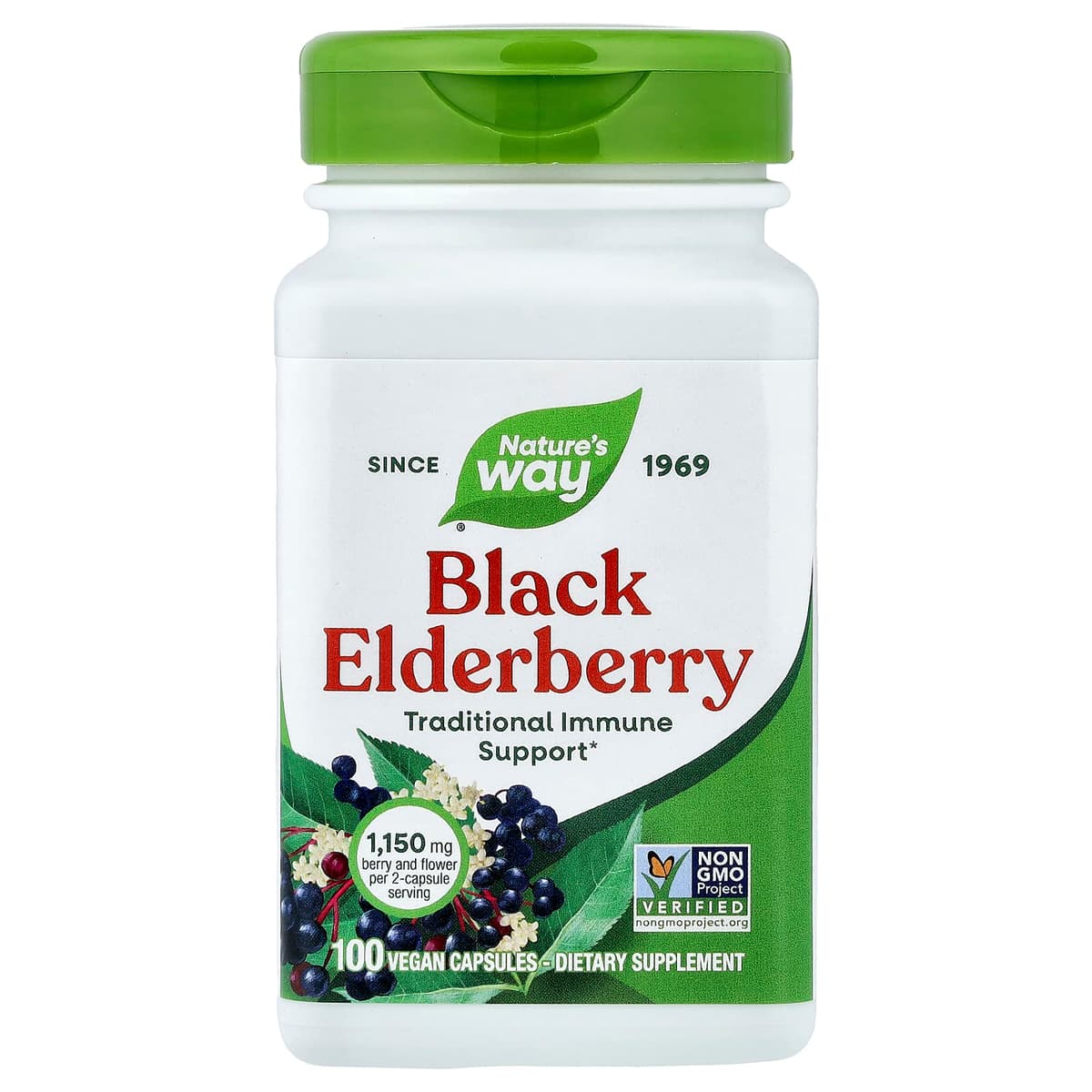 Nature'S Way - Black Elderberry - 100 Caps