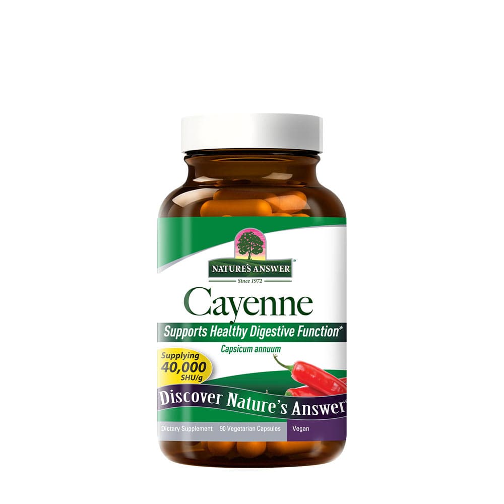 Nature's Answer - Cayenne - 90 Vcaps – Nature'S Answer förpackning