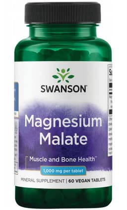 Swanson - Magnesium Malate, 150mg Elemental Magnesium - 60 Tabs
