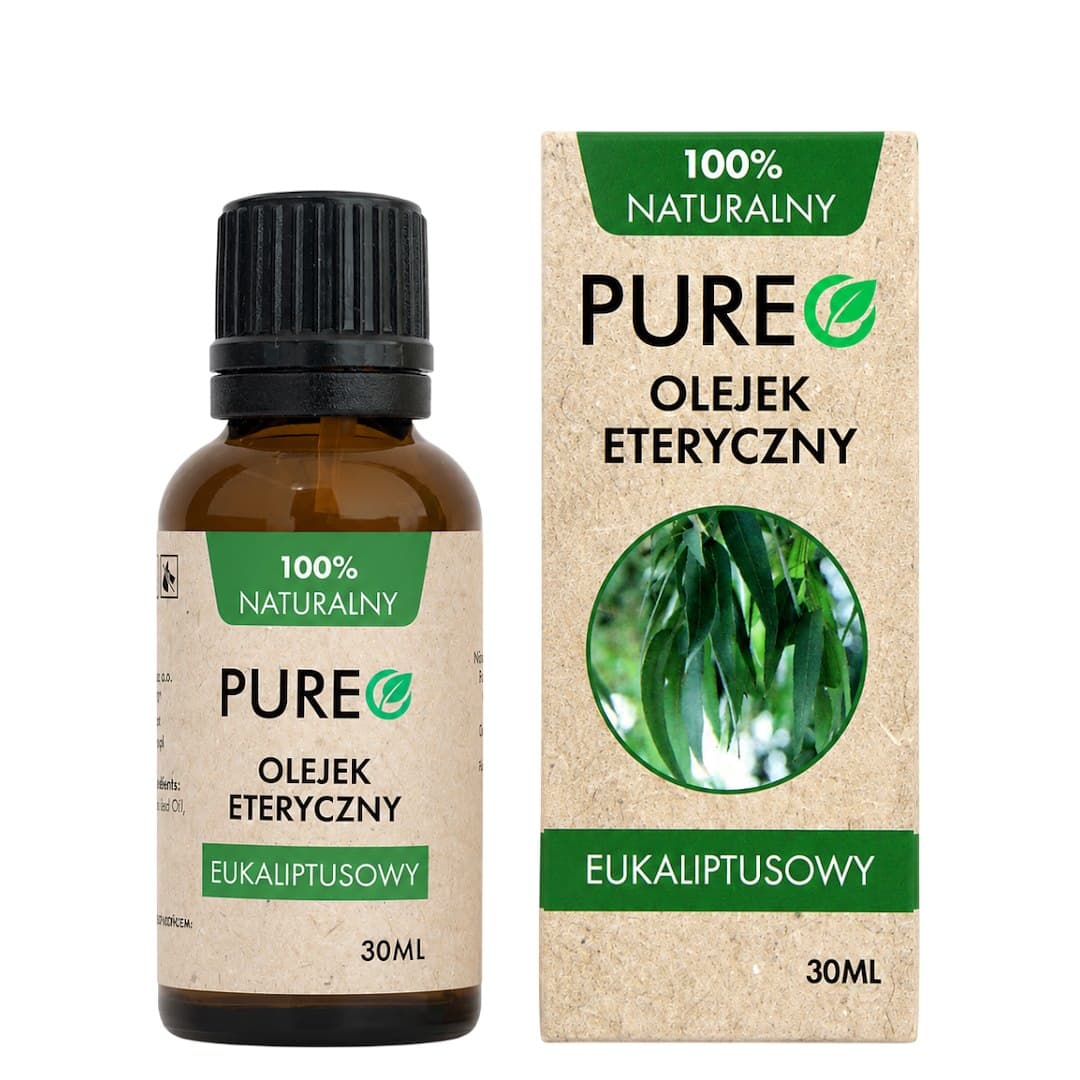 Pureo - Natural Eucalyptus Essential Oil 30ml – Pureo förpackning