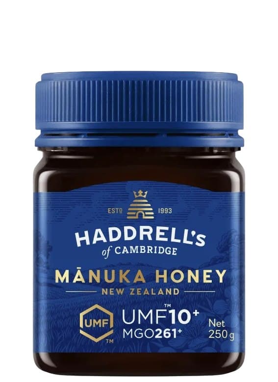 Haddrell's of Cambridge - Manuka Honey - 250g – Haddrell's of Cambridge förpackning
