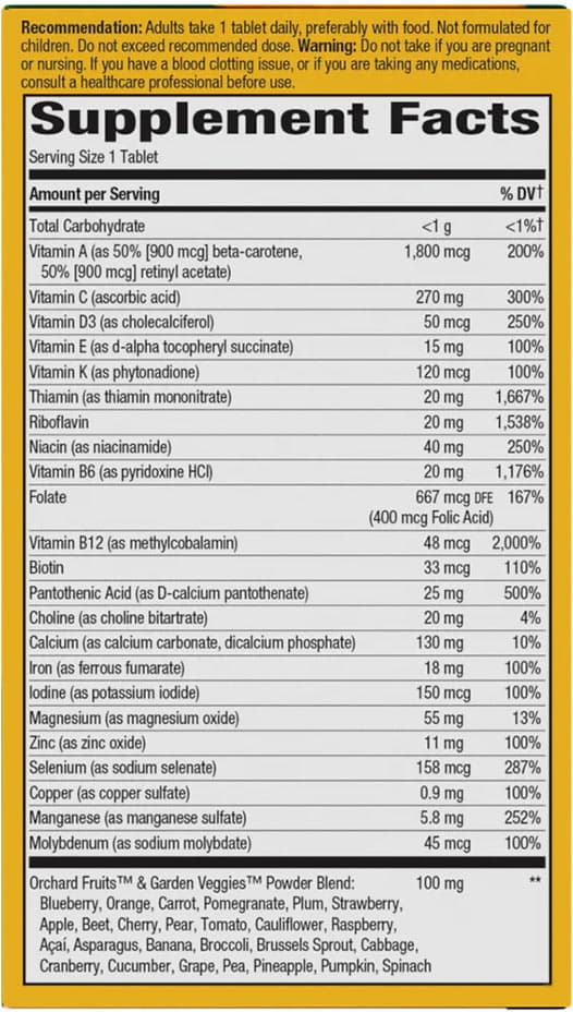 Nature's Way - Adult Ultra Multivitamin - 60 Tabs