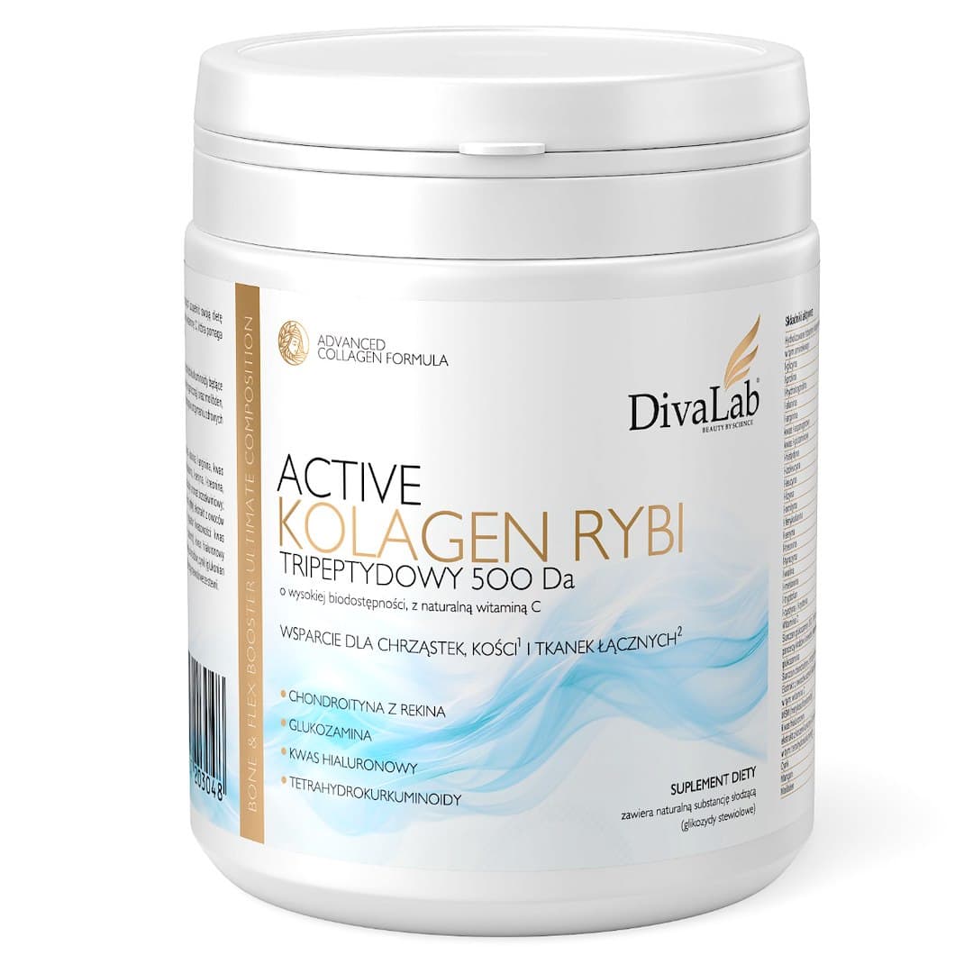DivaLab - Active Fish Collagen Tripeptide 500 Da - 250g – DivaLab förpackning