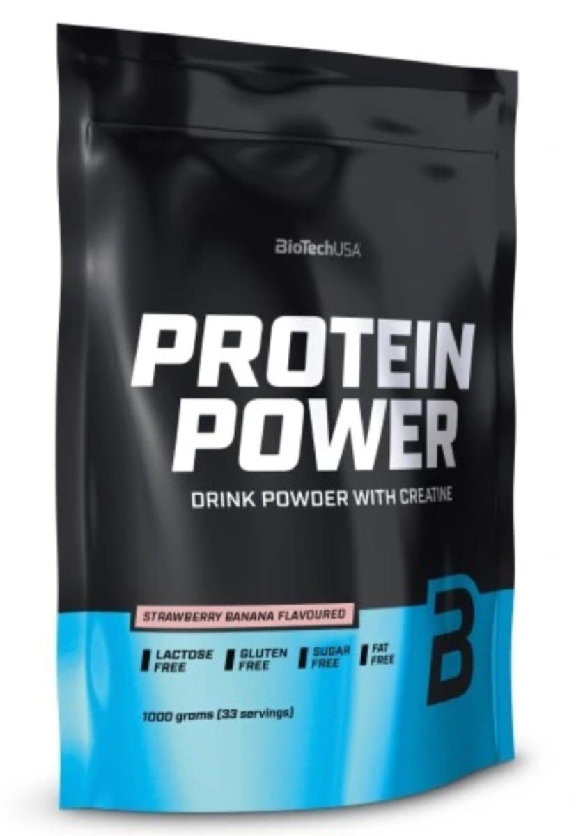 BioTechUSA - Protein Power Strawberry Banana - 1000g