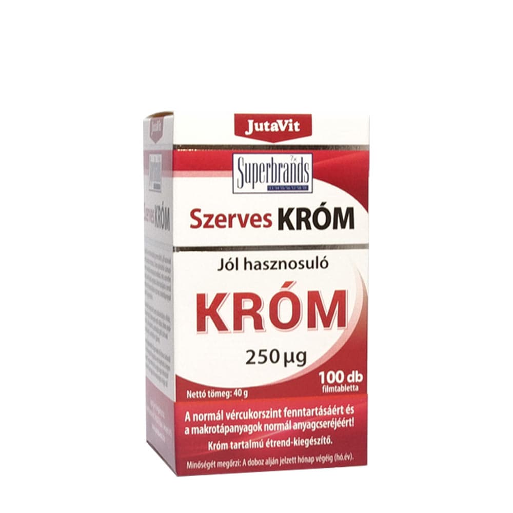JutaVit - Organic Chromium - 100 db , 40 g net weight – Jutavit förpackning