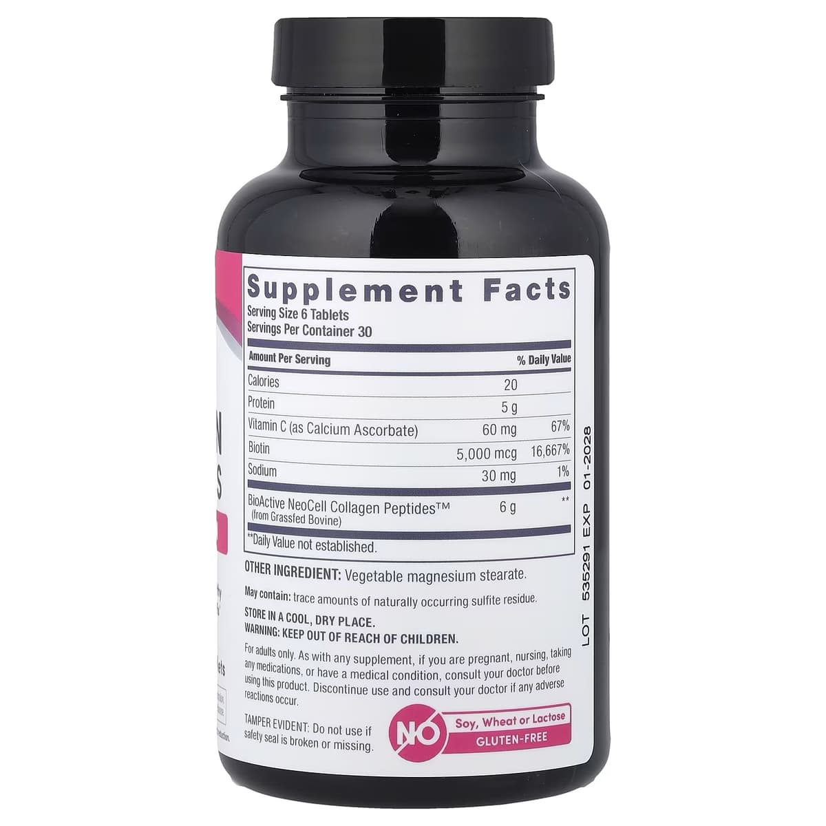 Neocell - Kollageeniproteiinit C- ja Biotiinilla - 180 Tablettia