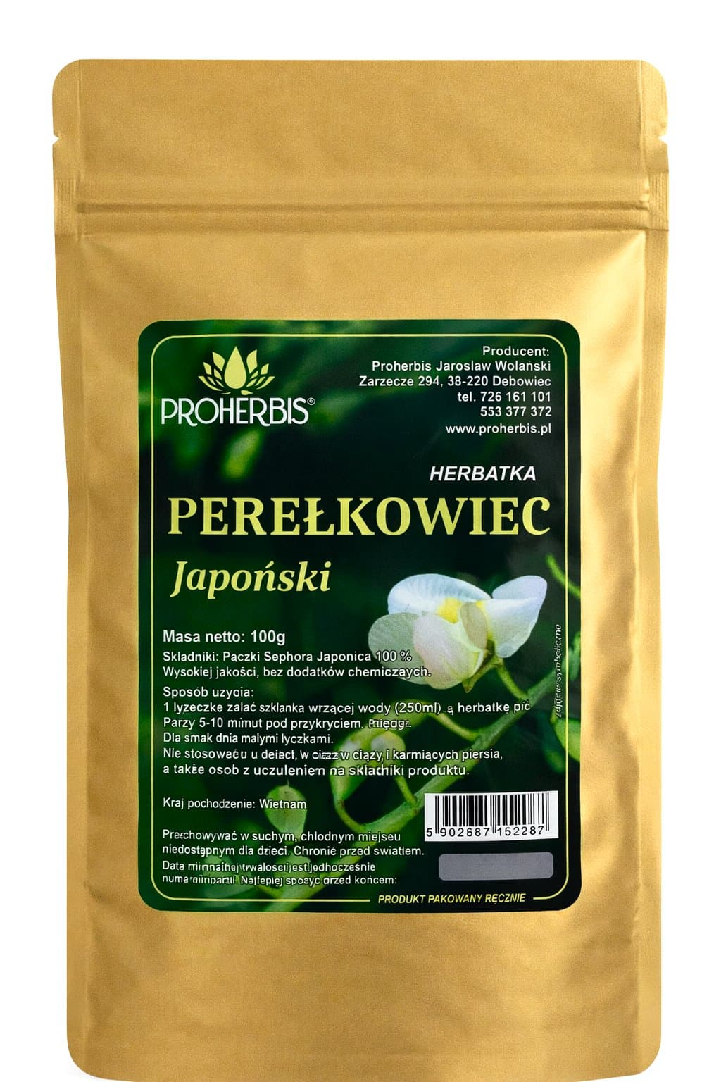 Proherbis - Japanese Knotweed - 100g – Proherbis förpackning