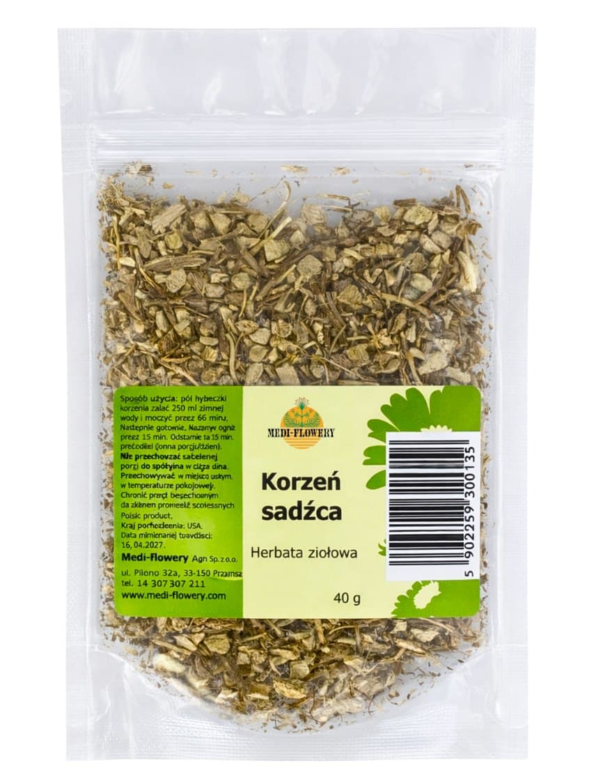 Medi-Flowery - Ginger Root - 40g – Medi-Flowery förpackning
