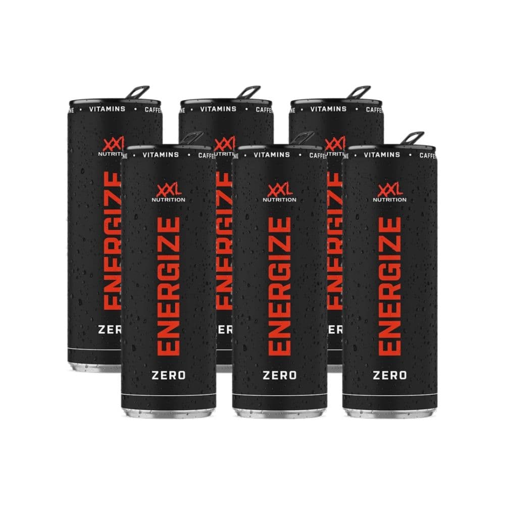 XXL Nutrition - Energidrik - Sort, uden sukker, 6 × 330 ml – XXL Nutrition emballage