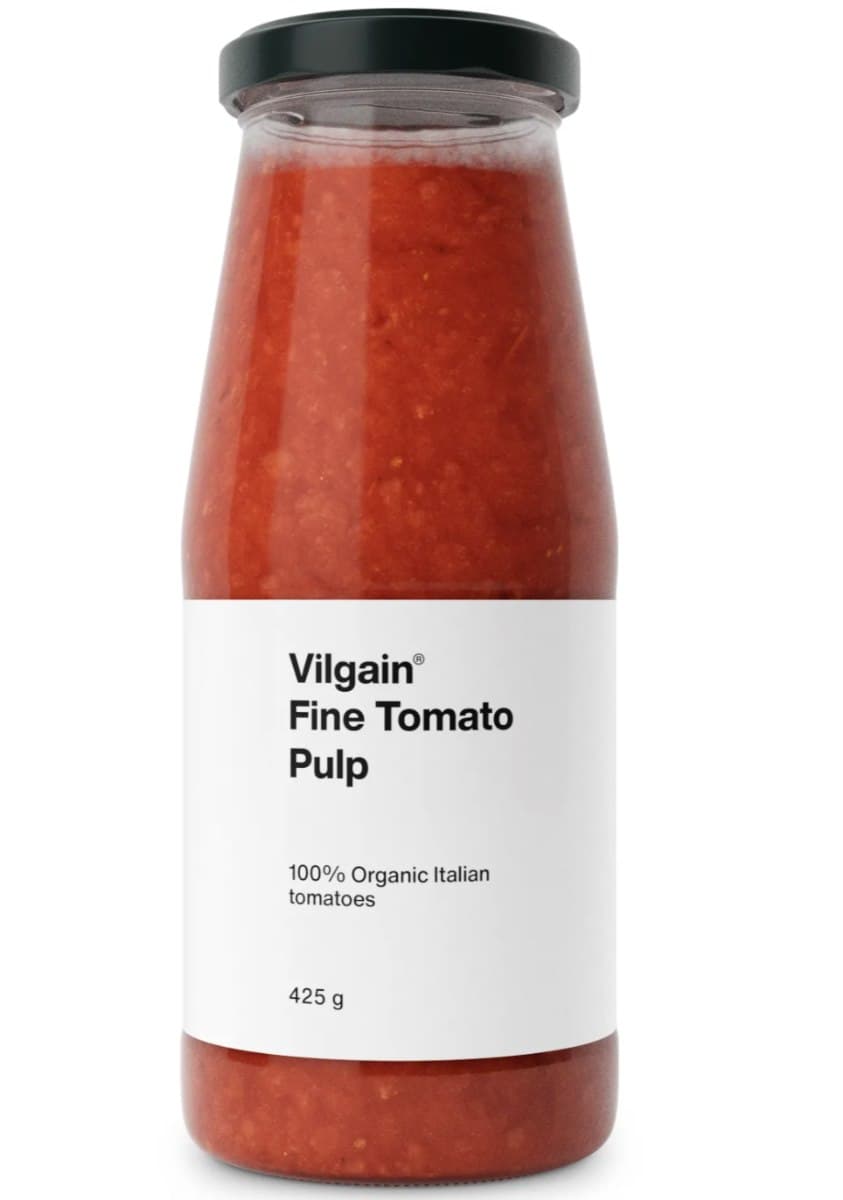 Vilgain Puree pomidorowe BIO 425 g – Vilgain förpackning