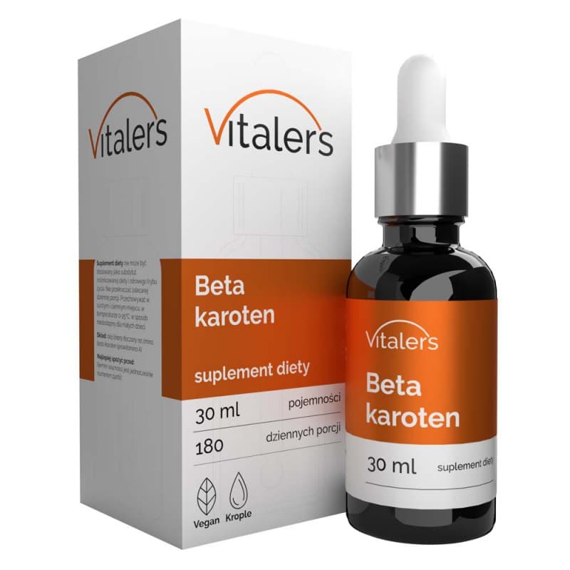 Vitalers - Vitaler's Beta karoten 3,8 mg 30 ml – Vitalers förpackning