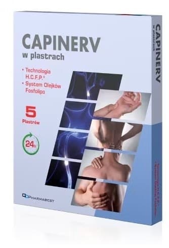 Pharmabest - CAPINERV Patch - 5 Patches – Pharmabest förpackning