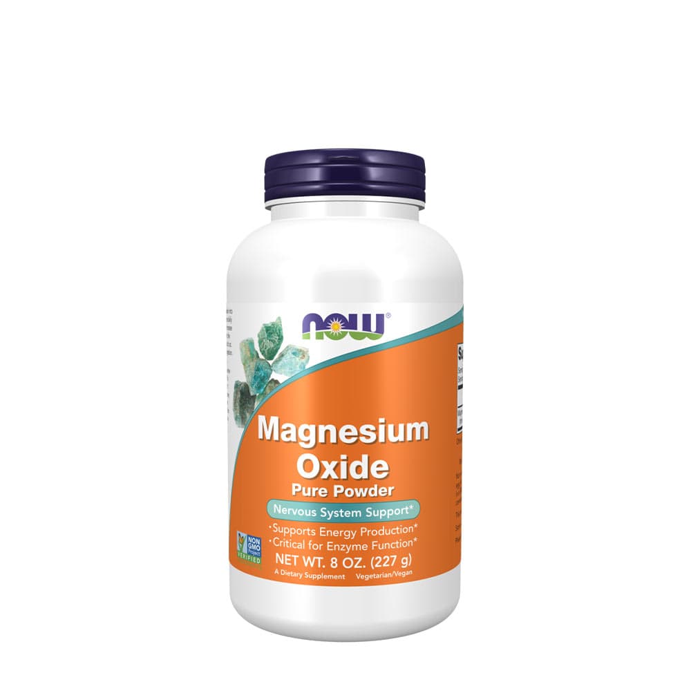 Now Foods - Magnesium Oxide - 227g – NOW Foods förpackning