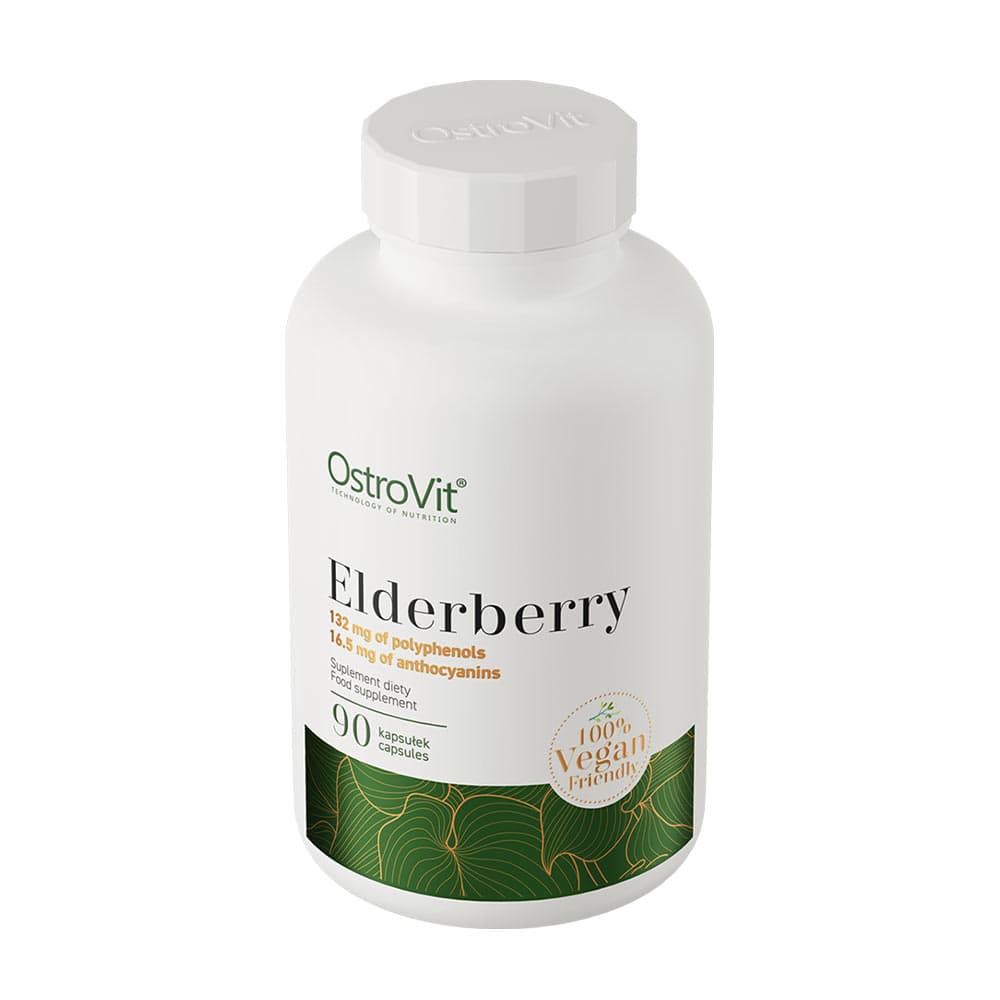Ostrovit - Elderberry Veggie - 90 Vcaps (KORT DATUM 2026-10-24)