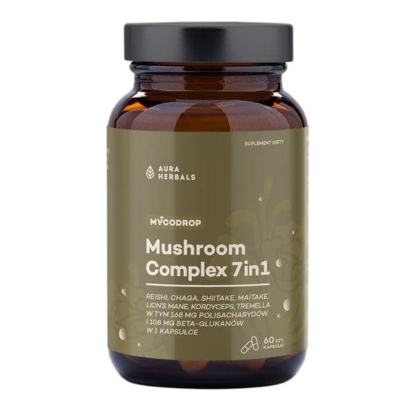 Aura Herbals - Mushroom Complex 7In1 - 60 Caps
