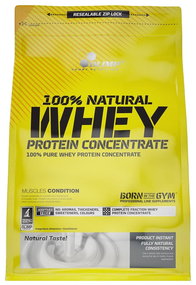 Olimp Labs - 100% Natural Whey Protein Concentrate - 700g – Olimp Labs förpackning