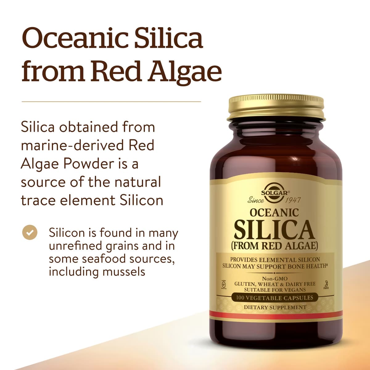 Solgar - Oceanic Silica - 30 Caps