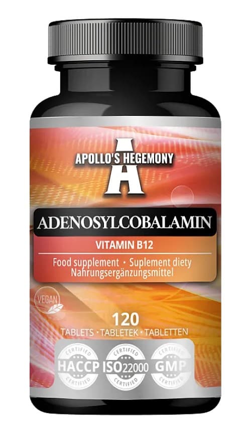 Apollo'S Hegemony - Adenosylcobalamin Vitamin B12 - 120 Tabs – Apollo'S Hegemony förpackning