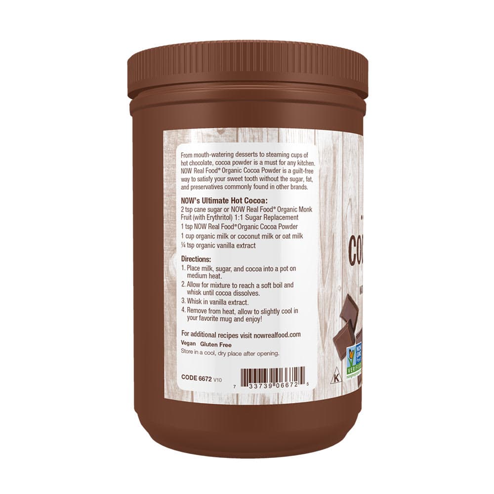 NOW Foods - Organic Cocoa Powder - 340g