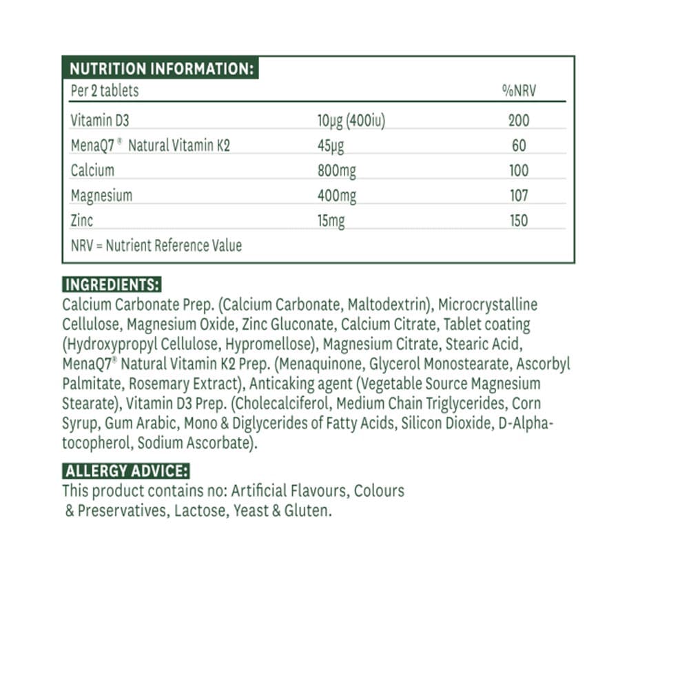 Natures Aid - Osteo Advance - 60 Tablettia