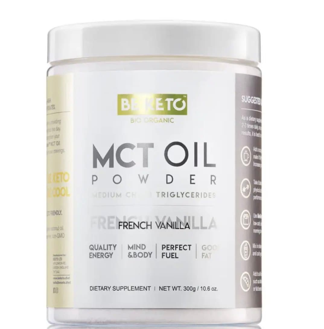 Be Keto - MCT Oil Powder - 300g – BE KETO förpackning