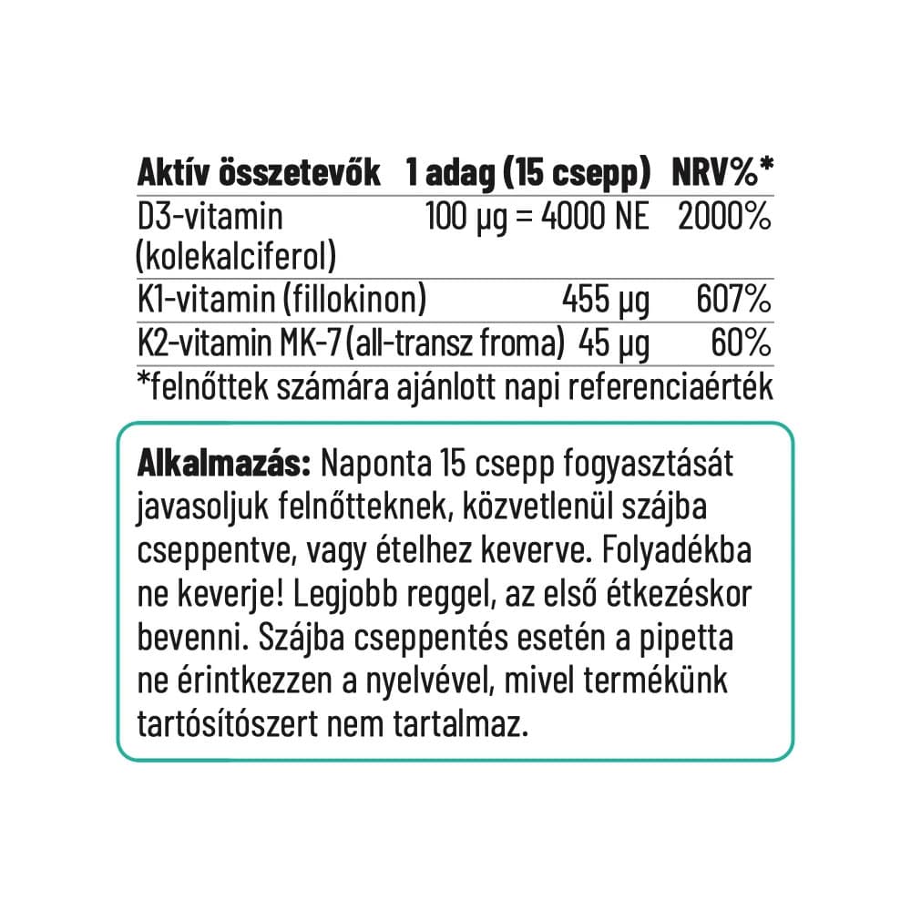 Nordvital D3+K2 Drops - 30 ml