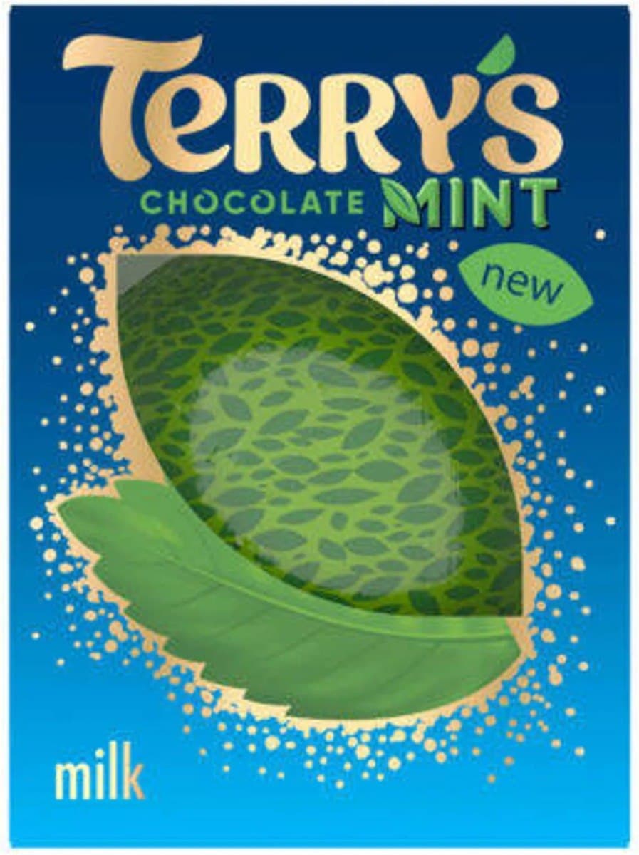 Terry's - Chocolate Mint Milk 145 g – Terry's förpackning