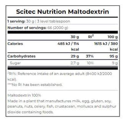 Scitec Nutrition - Maltodextrin - 2000g