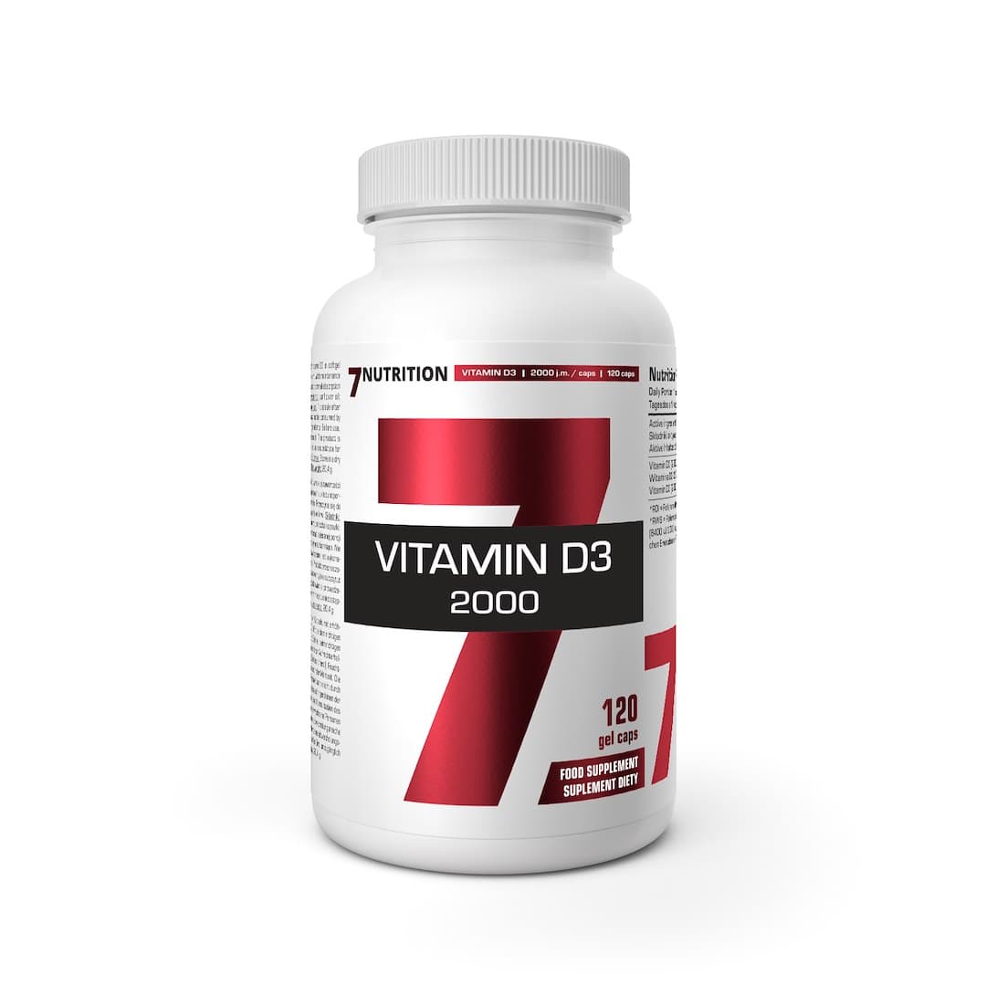 7 Nutrition - Vitamin D3 - 120 caps – 7 Nutrition förpackning