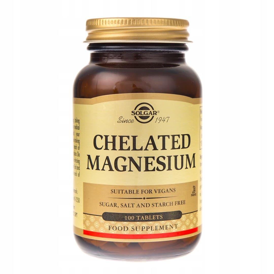 Solgar - Chelated Magnesium - 100 Tablets – Solgar förpackning