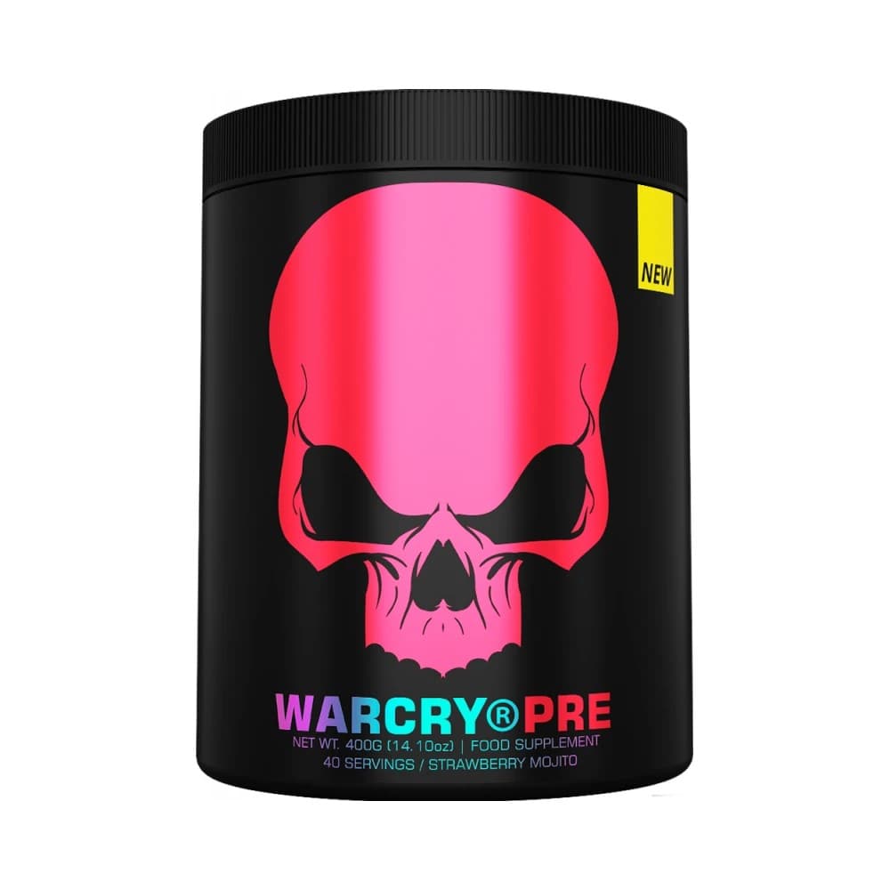 Genius Nutrition - WARCRY Pre, treeniä edeltävä valmiste Mansikkamojito, 400 g