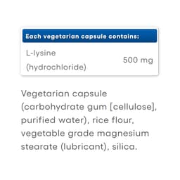 Natural Factors - L-Lysine - 90 Vcaps