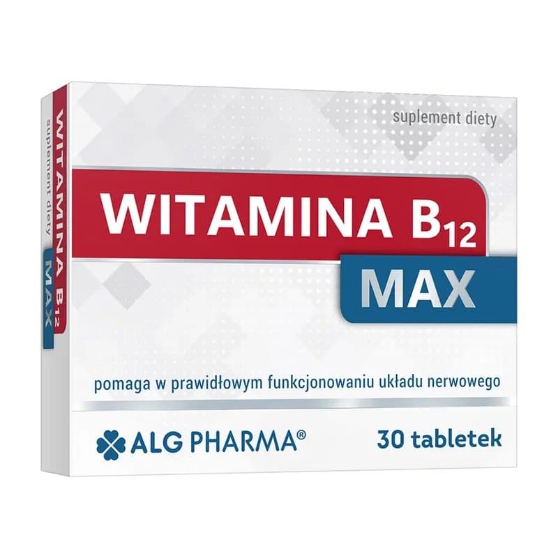 ALG PHARMA - Vitamin B12 Max - 30 Tabs