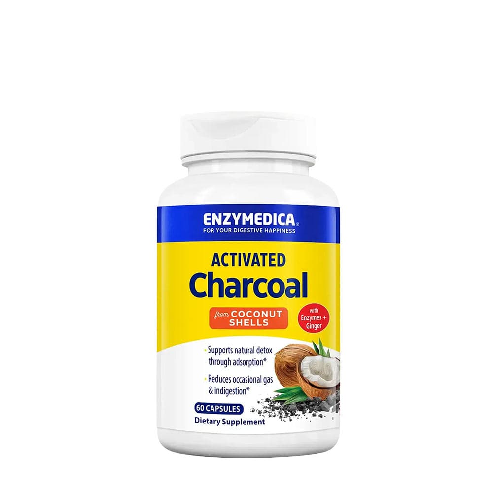Enzymedica Activated Charcoal - 60 Caps – Enzymedica förpackning