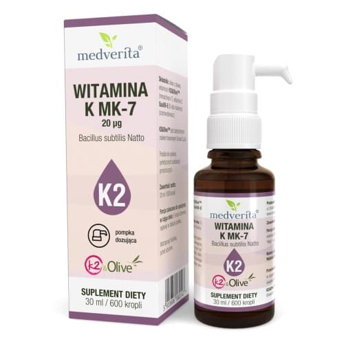 Medverita - Vitamin K MK-7 - 30 ml / 600 drops – Medverita förpackning