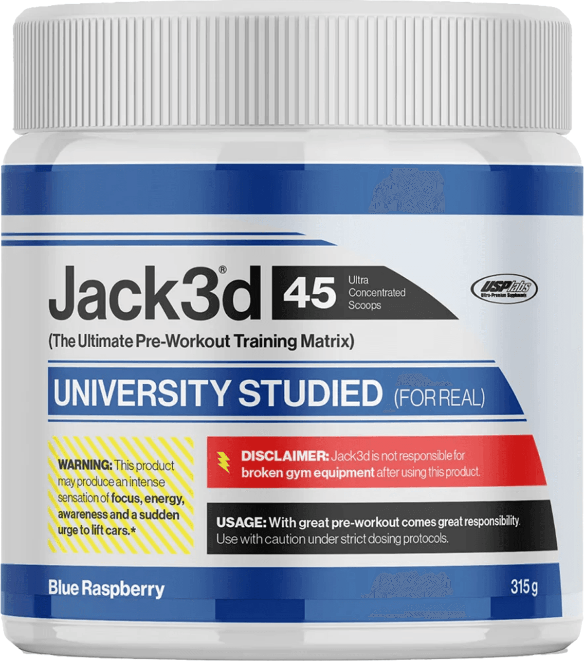 USP Labs - Jack3d - Hvid, 45 portioner, 315 g