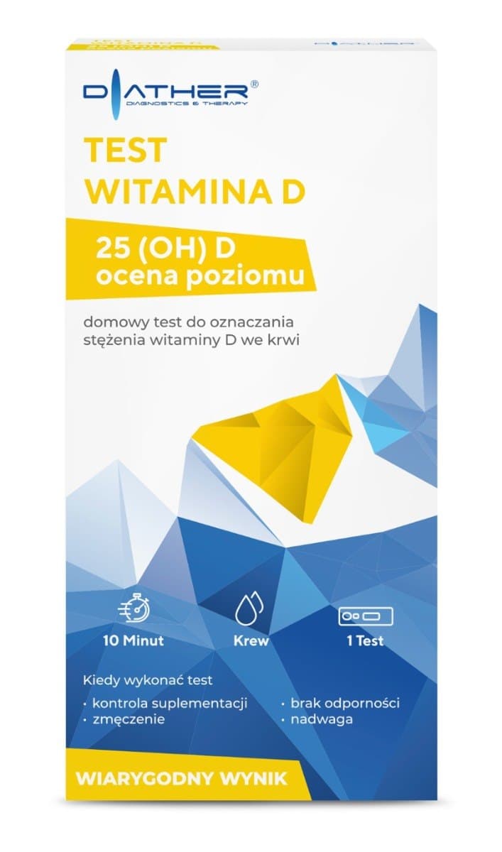 DIATHER - Vitamin D 25(OH)D Test - 1 Test – DIATHER förpackning