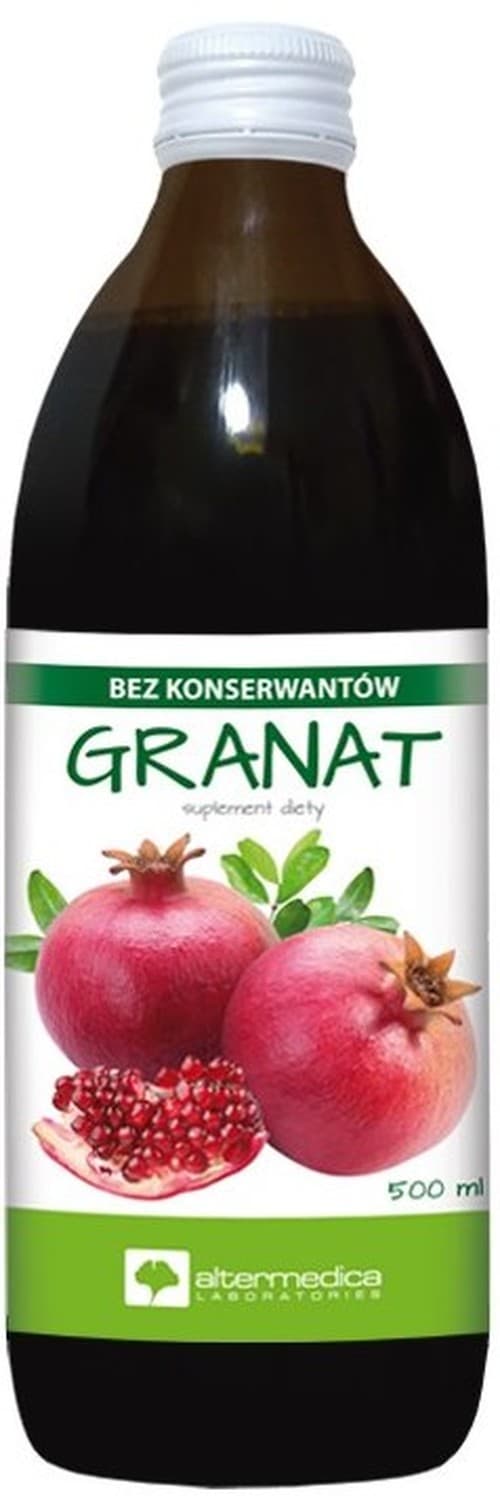 Alter Medica - Pomegranate Juice 500ml – Alter Medica förpackning