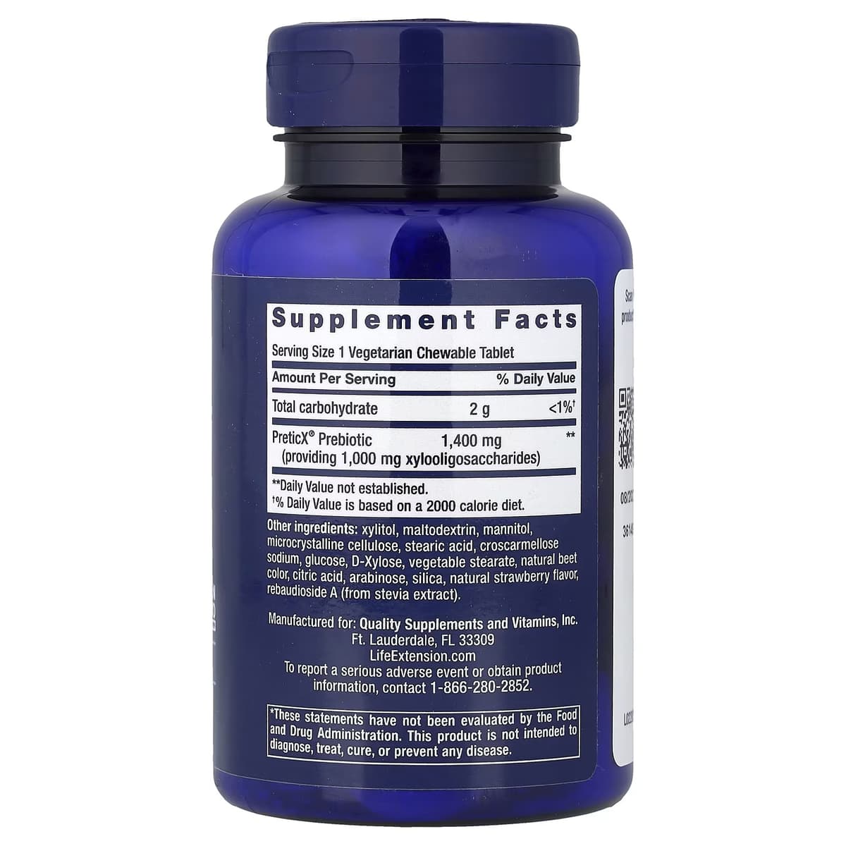 Life Extension - FLORASSIST Prebioottinen purutablevi 60 kpl