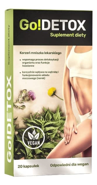Noble Health - Go!Detox - 20 Caps – Noble Health förpackning