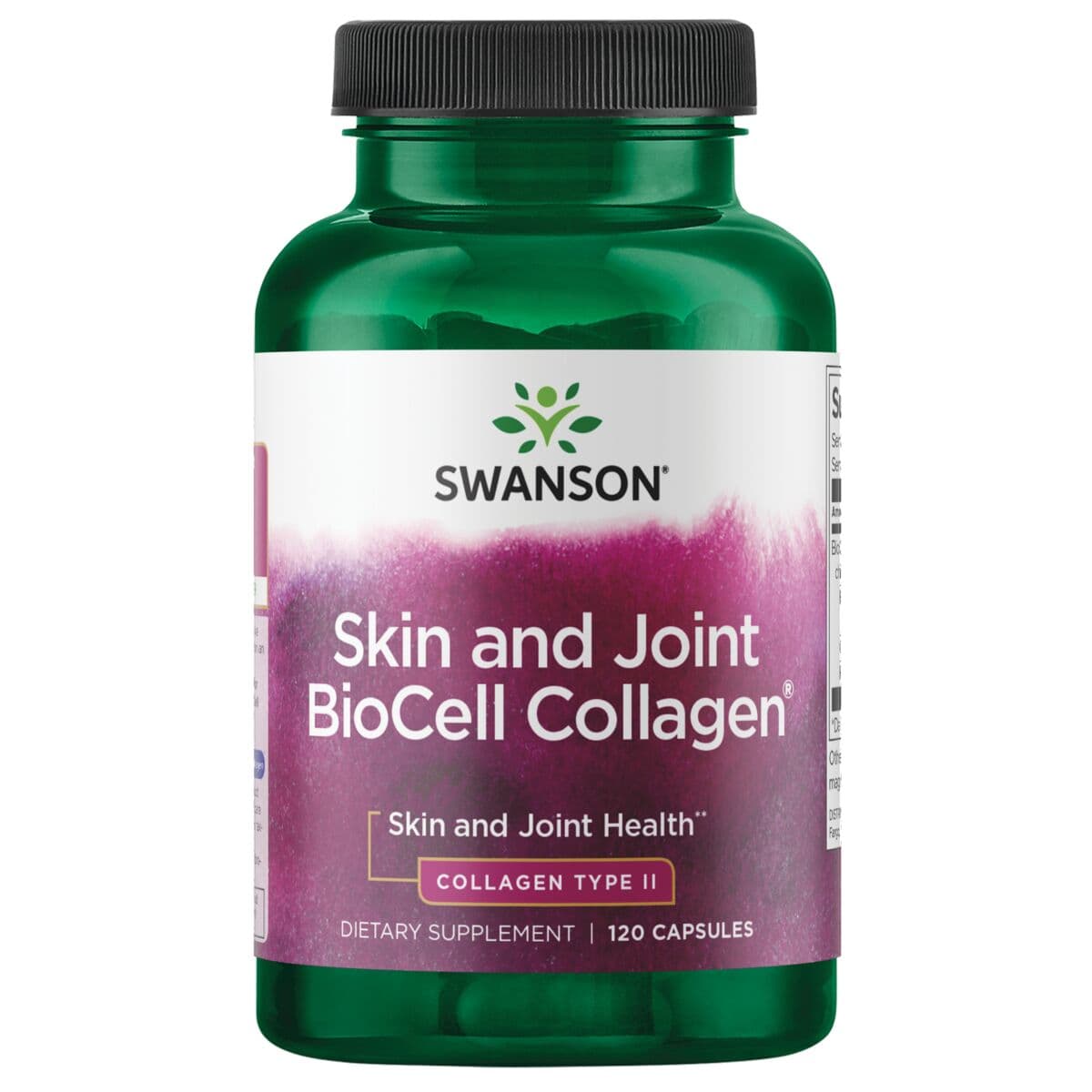 Swanson - Skin And Joint Biocell Collagen - 120 Caps – Swanson förpackning