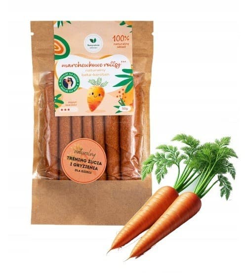Naturalnie Zdrowi - Marchewkowe Rolki - Carrot Snack – Naturalnie Zdrowi förpackning
