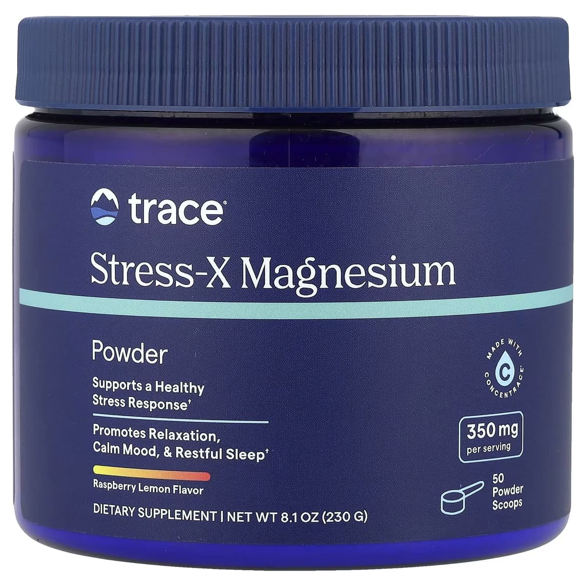 Trace Minerals - Stress-X Magnesium Powder - 8.5 oz