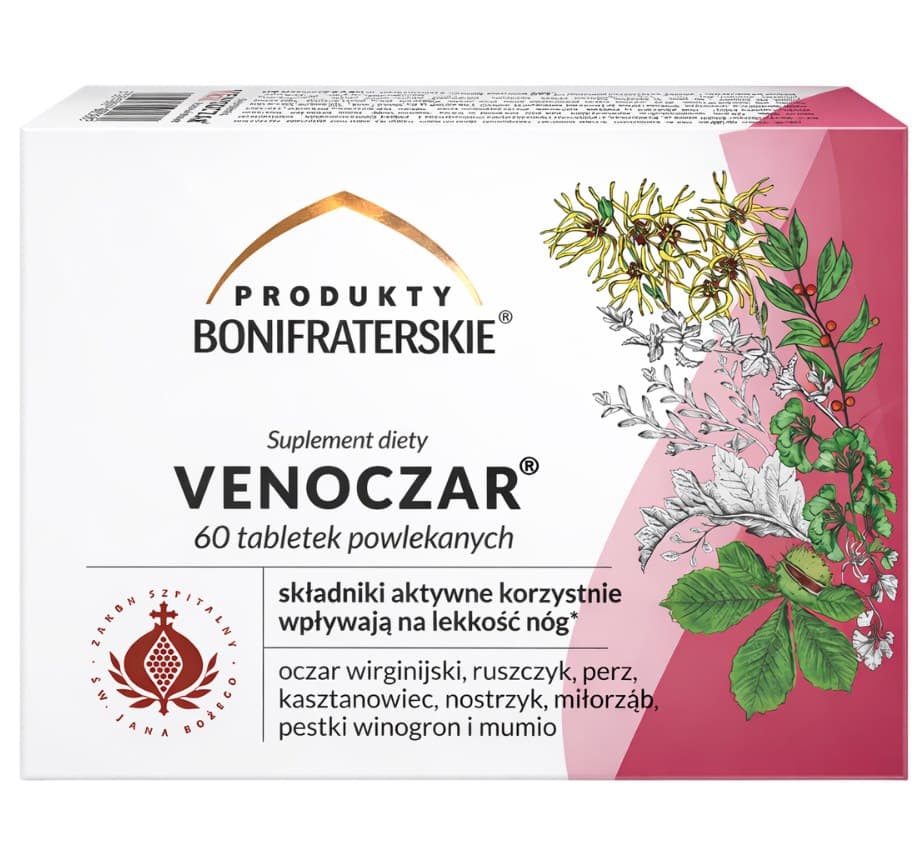 Produkty Bonifraterskie - Venoczar 60 Tabs
