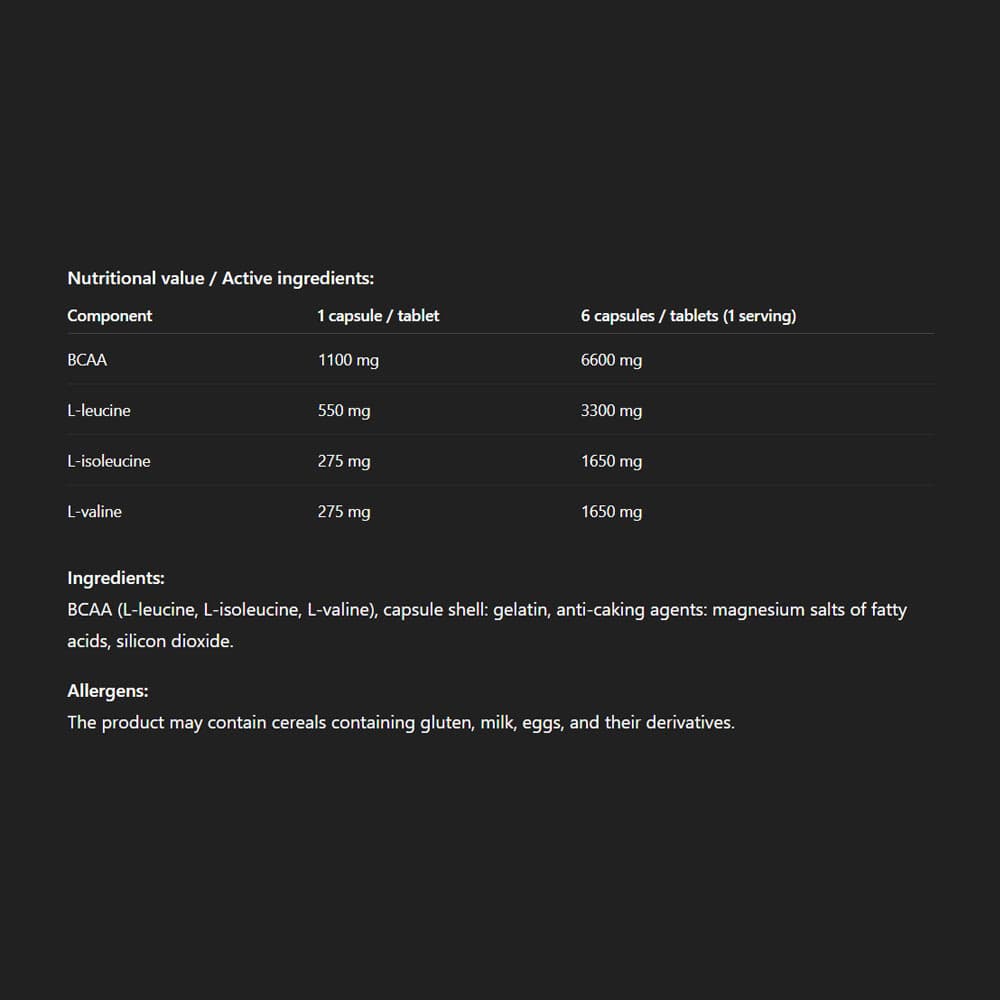 Allnutrition - BCAA 1100 - 300 kapsler