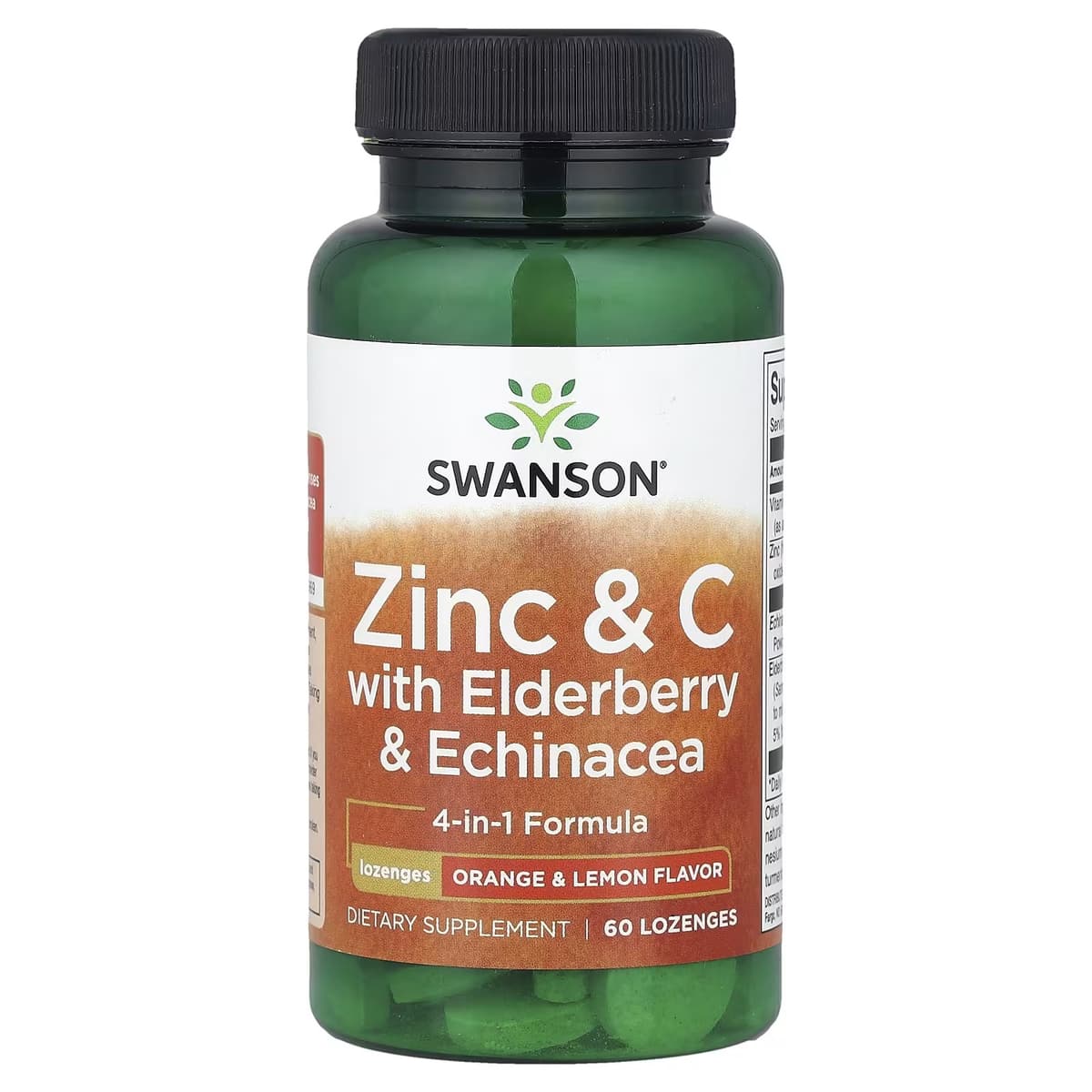 Swanson - Zinc & C with Elderberry & Echinacea - 60 Lozenges