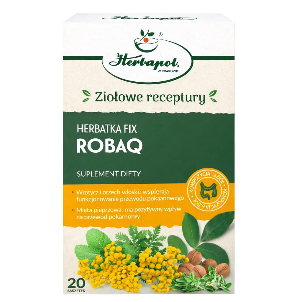 Herbapol Kraków - Robaq Fix Herbal Tea - 20 Sachets
